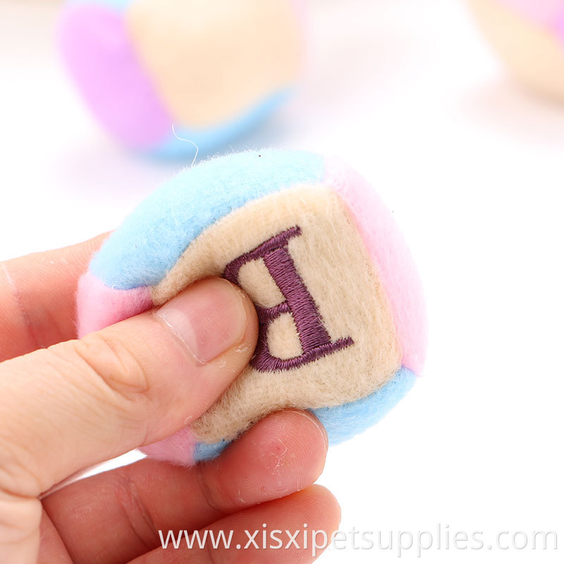 wholesale cute little square plush cat toy